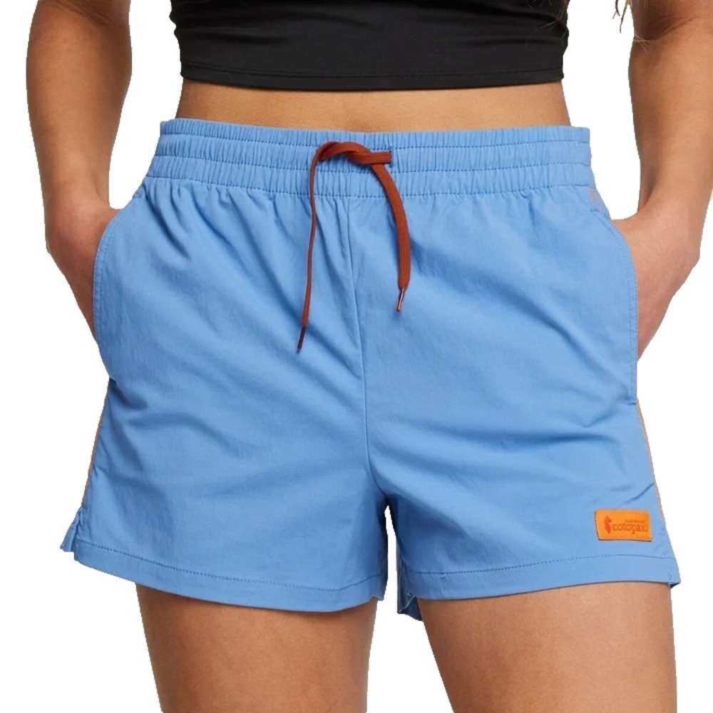 Cotopaxi Brinco Shorts Womens XL 3" Lupine Blue Orange Retro Hybrid Hiking Swim